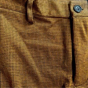Mustard Yellow Houndstooth skinny trousers | Forever 21 | size 32